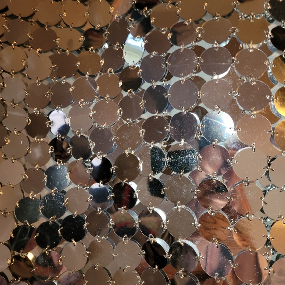 * New Allurite SEQUIN Decor Metallic Bidycon skirt - Picture 7 of 7